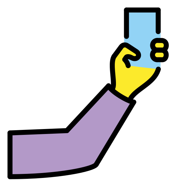 hand taking a selfie